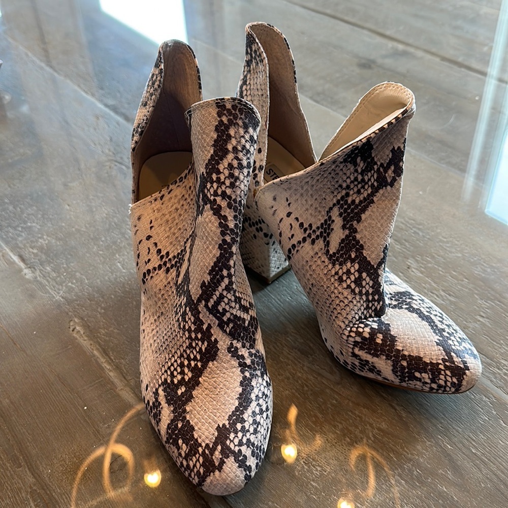 Steve Madden Snakeskin Rookie Bootie
